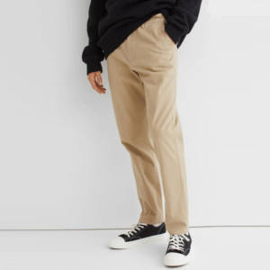 ผู้ผลิตจากปากีสถาน รับออกแบบ OEM กางเกงชิโน่ผู้ชาย ผ้าฝ้าย 100% คุณภาพพรีเมียม น้ำหนักเบา ซักแบบ Stonewashed กางเกงขายาวทรงลำลอง สินค้าขายดี - Product Image 1