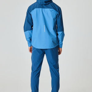 Chaqueta Deportiva Impermeable y Transpirable para Hombre, con Capucha, Bloques de Color, Cierre de Cremallera y Mangas Largas, Estilo Deportivo - Product Image 3