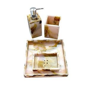 Ensemble de salle de bain en résine époxy de haute qualité, 4 pièces, 100 % artisanal, léger, durable, au meilleur prix - Product Image 4