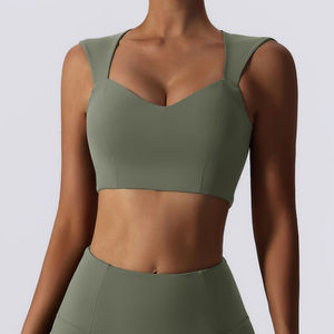 2026 Custom Logo Fitness Ladies Girls Running Gym Yoga Bra <b>Tops</b> Exercise Workout Women High Impact Sports Bra - Product Image 4