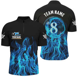 Camisa de Billar Personalizada de Alta Calidad para Hombre, Manga Corta, Botones, Sublimación, 100% Poliéster - Product Image 5