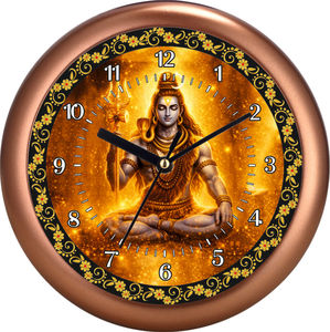 Reloj de Pared Personalizado con Diseño del Dios Shiva, Decoración Espiritual Ligera para el Hogar, Regalo para el Regreso a Clases y Graduación - Product Image 1