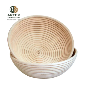 Juego de Cestas Banneton para Pan Artesanal, Redondas, Ecológicas, de Ratán, para Fermentación de Masa, Vietnam ARTEX QUANG PHU - Product Image 6