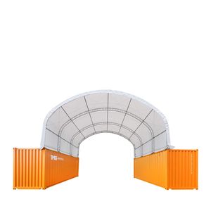 Telo di copertura in PVC da 17 once per container con doppia tralicciatura 30FT X 20FT, resistente, TMG DT3020C - per ripostiglio attrezzi o capannone di stoccaggio - Product Image 2