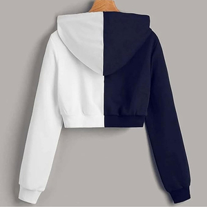 High Quality Winter Casual Women Crop Top <b>Hoodies</b> with Front Logo Fleece Fabric Quick Dry-Best Selling Reasonable Price <b>Workout</b> - Product Image 4
