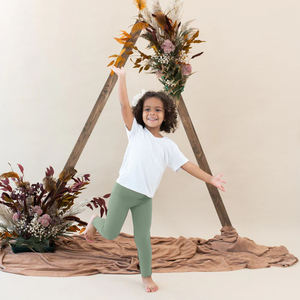 Leggings para Niños Pequeños, Suaves y Transpirables, 100% Algodón o 95% Algodón de Bambú con 5% Elastano - Product Image 2