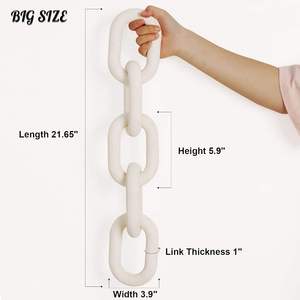 Cadena Decorativa de Madera con Nudos, Estilo Rústico, para Mesa de Centro - Product Image 3