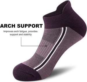 Custom Mens Running Ankle <b>Socks</b> Thick Cushioned <b>Moisture</b> Wicking Arch Support Low Cut Gym Sports <b>Socks</b> OEM Wholesale Apparel - Product Image 2