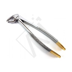 Pinzas de Extracción Dental, Instrumentos para Clínica Dental, Mango Dorado, Diseño Sólido, Herramientas para Extracción de Molares Inferiores - Product Image 1