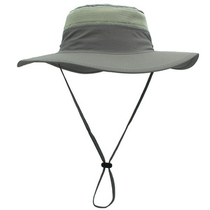 Men and Women Embroidery Bucket <b>Hat</b> Quick Dry Sun <b>Hats</b> Plain Outdoor Fishing Hunting Safari Boonie <b>Cap</b> - Product Image 3