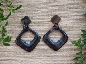 Modern Resin Drop <b>Earrings</b> with Orange <b>Studs</b> Cream Customized Shape Fashion Jewelry for Women Customized Angel Theme - Product Image 5