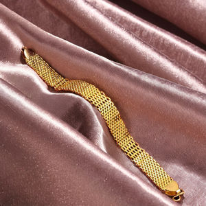 Bracelet multi-brins en laiton plaqué or micro 14K 18K 24K pour hommes, avec fermoir à crochet en S, vente en gros de bijoux de mode - Product Image 4