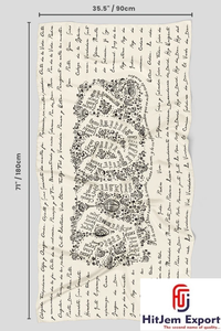 Luxury Signature Custom Printed Square Scarf Manufacturer <b>Silk</b> Feel <b>Head</b> <b>Wrap</b> Shawl OEM ODM Private Label Textile Factory India - Product Image 3