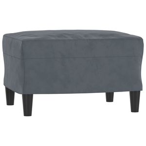 Canapé 3 places en velours gris foncé avec repose-pieds, largeur d'assise de 71,0 pouces pour salon - Product Image 5