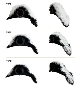 Chapeau de Chevalier Templier Ancien Grand Commandant, entièrement noir avec plumes, produits de Franc-maçonnerie d'excellente qualité - Product Image 5