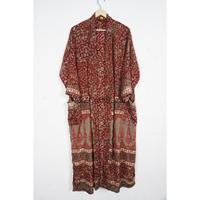 Robe Kimono en Soie Imprimée Florale de Luxe pour Femme – Hiver/Printemps/Été – Peignoir, Robe de Chambre, Vêtement de Nuit, Tenue de Plage