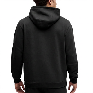 Sudadera con Capucha de Forro Polar para Hombre, Color Sólido, Corte Regular, Informal, para Otoño, 100% Algodón Tejido Liso - Product Image 4