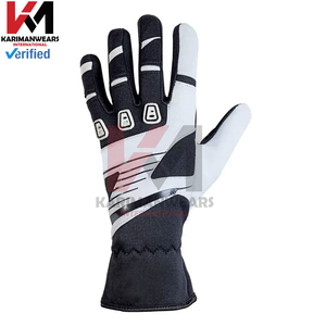 Guantes de Carreras Simulados Personalizados de Fabricante OEM, Guantes de Karting de Cuero Sintético de Alto Rendimiento con Muñequera Elástica - Product Image 6