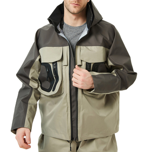 Outdoor Unisex Softshell Windbreaker Hooded Breathable <b>Wading</b> Fishing Waterproof UPF 35 <b>Jacket</b> - Product Image 6