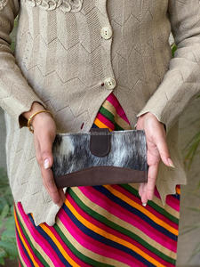 กระเป๋าเงินหนังวัวแท้สำหรับผู้หญิงกระเป๋าคลัทช์แบบตะวันตกใช้ได้หลากหลายสไตล์ - Product Image 2