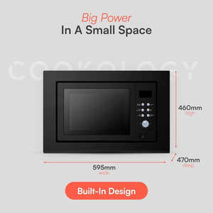 C-o-o-k-o-l-o-g-y I-M-O-G-25LB-K Horno/Grill de Microondas Integrado de 25L, Grande, 60 cm, Negro - Product Image 3
