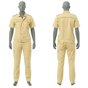 Conjunto de Uniforme de Trabajo para Mujer, 260 GSM, Sarga de Algodón, Diseño de Paneles Color Caqui, Bordado Personalizado, Impresión por Serigrafía, Logotipo por Transferencia Térmica - Product Image 4