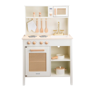 Juego de Cocina de Madera Natural para Niños, Juguete de Cocina de Madera para Niños, Venta al por Mayor Directa de Fábrica, Precios Económicos, Diseño Personalizable - Product Image 1