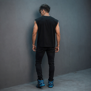 เสื้อกล้ามพิมพ์ลาย DTG แบบสั่งทำ SHY SPORTS ผ้าเจอร์ซีย์คอตตอน 100% คุณภาพพรีเมียม สวมใส่สบายๆ สไตล์ลำลองและสตรีทแวร์ สำหรับทุกเพศ - Product Image 5