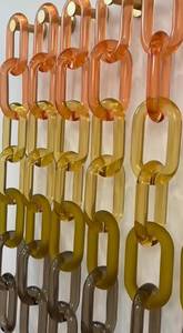 Grande Décoration Murale Colorée en Maillons de Chaîne en Résine Faits Main, Écologiques et Transparents, pour Projets DIY, Rideau de Séparation de Chambre Thème Ange - Product Image 2