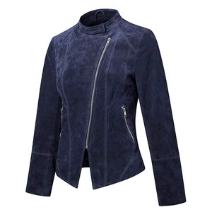 <b>Women's</b> Faux <b>Suede</b> <b>Jacket</b> Fashion Leather Look Coat Custom Logo Casual Winter Outerwear Factory Wholesale - Product Image 2