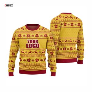 Suéter Navideño Personalizado para Hombre Corex, Transpirable, 100% Algodón, Cuello Redondo, con Logotipo Personalizado - Product Image 2