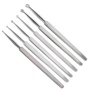 Juego de 6 Curetas Dérmicas Manuales SureMed Instruments, Instrumentos Quirúrgicos de 1mm-6mm, Herramientas Médicas de Dermatología y ORL para Uso Clínico - Product Image 2