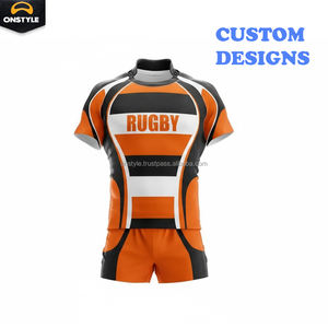 Tenue d'équipe de rugby pour hommes |   Maillot et short de rugby en polyester respirant sur mesure |   Fournisseur en gros de produits à séchage rapide et antibactériens - Product Image 5