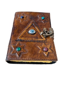 Hocus pocus sách của phép thuật handmade cuốn sách của bóng trống bán buôn cổ điển chính hãng Da Tạp Chí grimoire máy tính xách tay cổ - Product Image 4