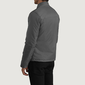 Chaqueta acolchada para hombre, lista para actividades al aire libre, ligera y cálida, con cuello alto y acolchado para mayor protección. - Product Image 5