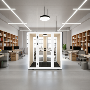 Duo HIPOD : Cabines Acoustiques Modulaires pour Bureaux, Mobilier Intérieur avec Excellente Absorption Sonore pour Espaces de Travail Dynamiques - Product Image 3