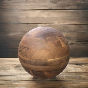 Best Selling High Quality Round <b>Wooden</b> Cremation <b>Urn</b> From Viet Nam Top Funeral Supplies <b>for</b> Human & Pet <b>Ashes</b> - Product Image 3