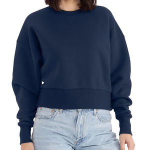 Sudadera holgada de moda para mujer, cuello redondo, manga larga, cálida, informal, estilo pullover, top de moda. - Product Image 1