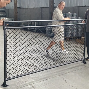 <span class=keywords><strong>Panneaux</strong></span> de clôture de terrain de pickleball en acier galvanisé recouvert de plastique pour intérieur et extérieur pour salle de sport - Product Image 1