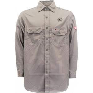 Chemise légère à manches longues en coton et polyester ignifuge FR, conforme à la norme NFPA 2112, coutures soudées anti-vapeur, ZUNEZI ZI-7093 - Product Image 5