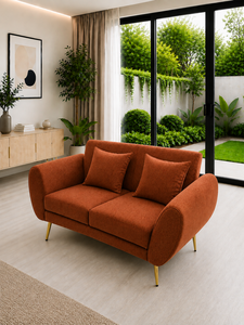 Sofá Moderno Esmeralda 221 ROMA Terracota, Conjunto de 221 Plazas para Sala de Estar, Apartamento, Hotel, Muebles de Tela Ecológicos Personalizados - Product Image 5
