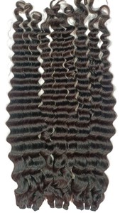 Deep Wave Indian Hair Remy Hair Extensions Loose Wave Pre-Looped Style 100gm - Product Image 3