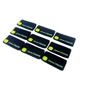 Patchs rectangulaires 3D en PVC moulé, caoutchouc TPR et silicone, écologiques, sans nickel, à coudre/à coller pour vêtements, chaussures, sacs, chapeaux - Product Image 4