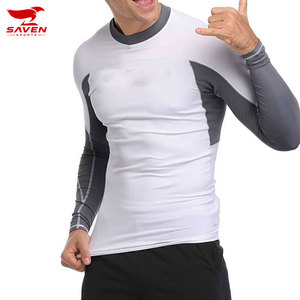 เสื้อแรชการ์ดน้ำหนักเบาสำหรับผู้ชาย ป้องกันแสงแดด แขนยาว เหมาะสำหรับเล่นเซิร์ฟและบีเจเจ พร้อมสกรีนโลโก้ตามสั่ง ขนาดใหญ่ถึงไซส์ใหญ่พิเศษ - Product Image 6