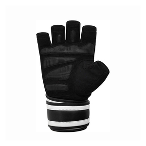 Wholesale Black Gym Fitness <b>Gloves</b> | Custom Logo Durable Padded Sports <b>Gloves</b> | Breathable Weightlifting <b>Gloves</b> - Product Image 1