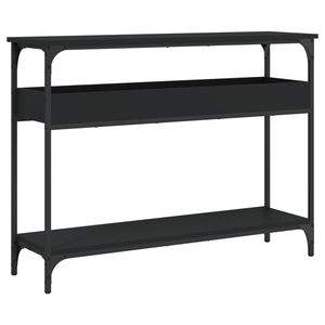 Consolle in Legno Ingegnerizzato Nero 100 cm x 29 cm x 75 cm con Design Elegante - Product Image 2