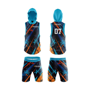 Uniforme de football américain 7v7 personnalisé, respirant, 100% polyester, séchage rapide, taille élastique, sans manches, avec impression sublimée pour adultes - Product Image 5