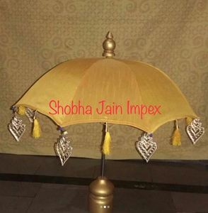 Sombrilla con decoración de espejos estilo Rajasthani para decoración de bodas, sombrilla profesional con tela decorada con espejos para decoración de bodas - Product Image 4