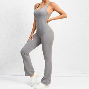 Vêtements de yoga moulants à séchage rapide, vêtements de danse et de fitness, pantalons de yoga évasés une pièce qui rehaussent les hanches et affinent le ventre - Product Image 4