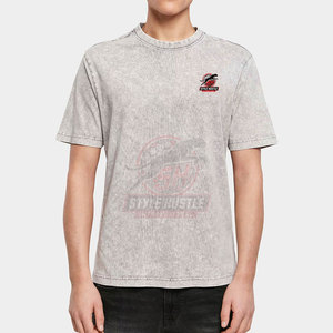 Diseña tu Propio Logotipo, Camisetas para Hombre con Lavado Ácido, 100% Algodón, Corte Holgado, Ropa Casual, Último Diseño en Camisetas con Lavado Ácido para Hombre - Product Image 5